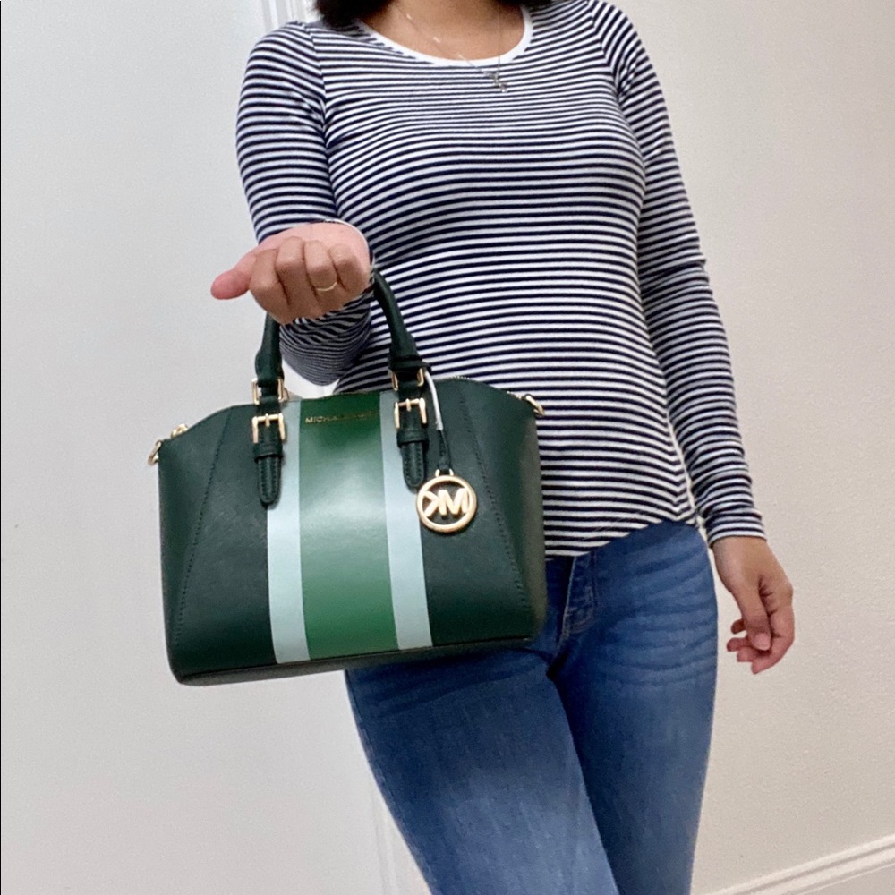 Michael Kors Ciara MD Messenger Green - Picture 6 of 6
